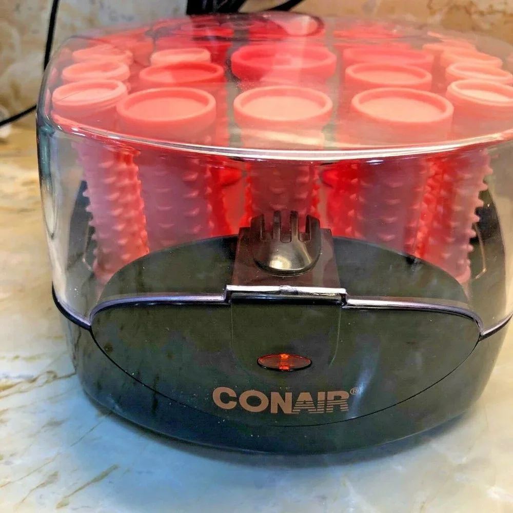 CONAIR Hot Rollers Hair Setter NWOB Pink 20 Curlers‎ Pins HS83R Pageant Wedding